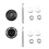 2 PCS Push Button Quick Release Hood Bonnet Pins Lock Clip Car Bumper Latch Kit 4