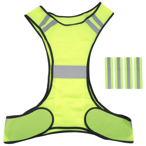 Reflector Vest - High Visibility Bicycle with Adjustable Fastener and 4 Jogging 2