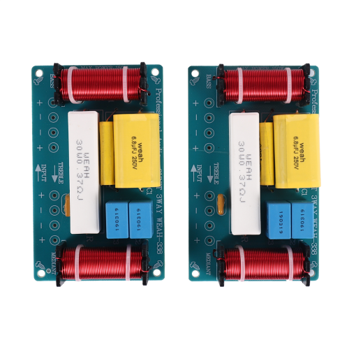2 stuks -338 3-weg audiofrequentieverdeler treble + midrange bas crossover luidsprekersfilter voor 8 inch luidspreker DIY