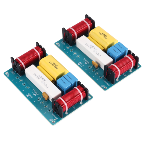 2 stuks -338 3-weg audiofrequentieverdeler treble + midrange bas crossover luidsprekersfilter voor 8 inch luidspreker DIY 2