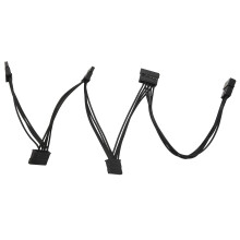 Kabel rozdzielający zasilanie dysku twardego IDE 1 do 5 4-pinowy, 15-pinowy, do samodzielnego montażu dysków twardych w komputerach PC, 18AWG