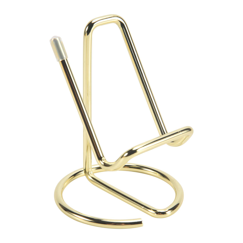 Business Card Holder For Desk, Metal Display Stand, Office Desktop Name (Gold) Gold 4853273279125