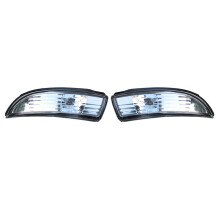 Par de luces de señal de giro para espejo retrovisor lateral, sin bombilla, cubierta de carcasa para Fiesta FIESTA MK8 08-14