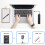 3-in-1 computerluidsprekers met microfoon en hubs USB-conferentieluidspreker, pc-microfoon voor video 7