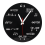 Math Wall Clock , Formulas Quiz in Black and White Equation for Home, Office 1