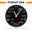 Math Wall Clock , Formulas Quiz in Black and White Equation for Home, Office 10