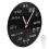 Math Wall Clock , Formulas Quiz in Black and White Equation for Home, Office 4
