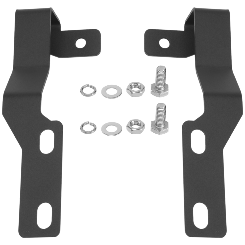 Led Pod Metal Hood Mount Bracket Kit/Ditch Brackets For 2005-2015, Light/Black 4853273284990