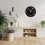 Math Wall Clock , Formulas Quiz in Black and White Equation for Home, Office 5