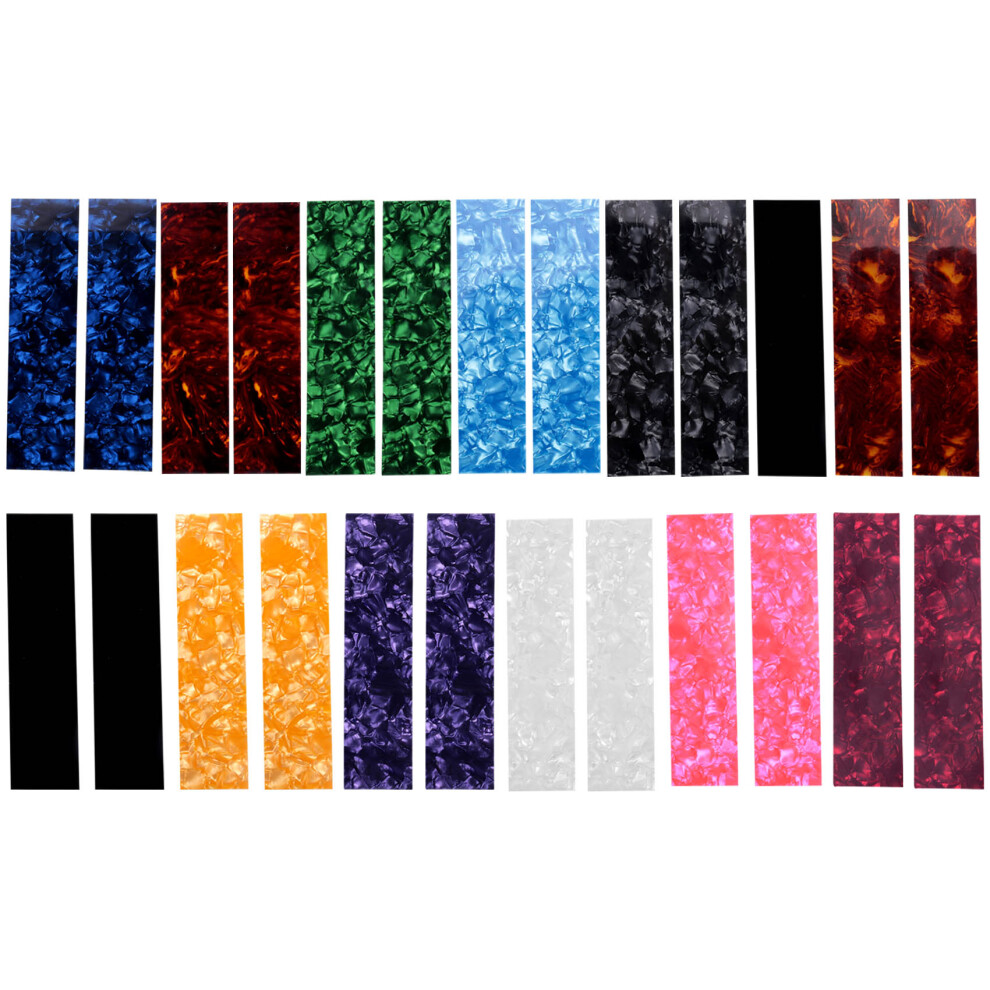 Diy Guitar Pick Punch Sheets Musicians Celluloid Strips Three Thickness By 0.46/0.71/0.96Cm Random Color 4853273284624