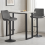 AINPECCA (Grey) 1PCS Swivel Bar Stools Velvet Breakfast 10