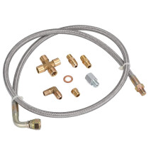 Kit universale di scarico di ritorno della linea di alimentazione dell'olio turbo 1/8 NPT 4AN T3 T4 T3/T4 T04E T70 T66 T67 GT35 GT45