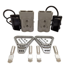 Kit di collegamento rapido e scollegamento del cavo di alimentazione della batteria 2 AWG da 350 A per verricello Anderson ATV grigio