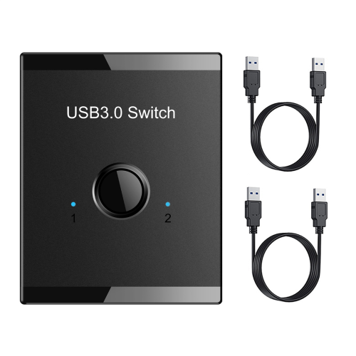 USB Switch KVM HUB 3.0 Switcher Selector for PC Keyboard Mouse Printer 1 Sharing 2 Devices 1