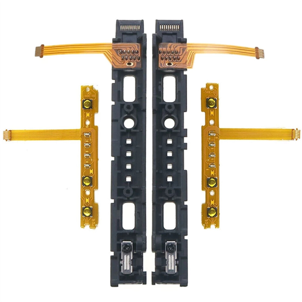 Replacement Lr Slide Left Right Slider Rail With Sl Flex Cable For Switch Ns Joycon Controller Black 4853273293695