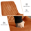 AINPECCA (Orange) 1PCS Swivel Bar Stools Velvet Breakfast 7