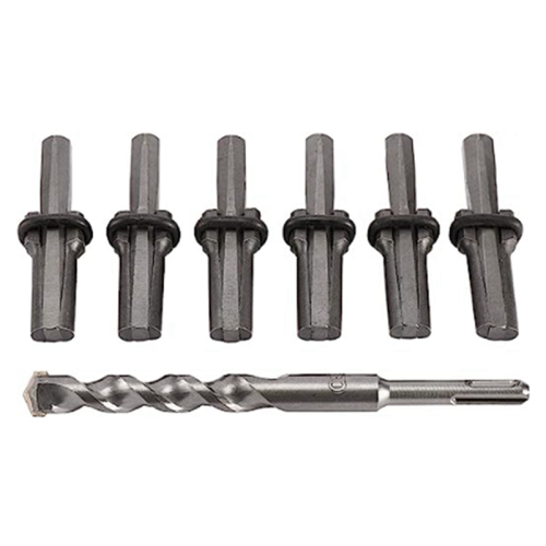 Stone Splitter Hand Tool Kit with Drill Bit Tools for Splitting Rock Concrete Marble 1