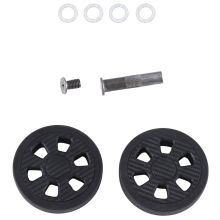 Ruote per bagagli di ricambio resistenti all'usura in PU, 60x11 mm, doppie ruote per valigie
