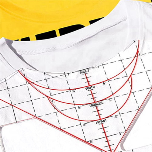 T-Shirt Ruler for Alignment Centered Design Measuring Tool Acrylic All Sizes 2