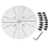 8Inch Flat Lathe Chuck Jaw Set for Wood Key &Scroll with Buffer Kit Chucks 1