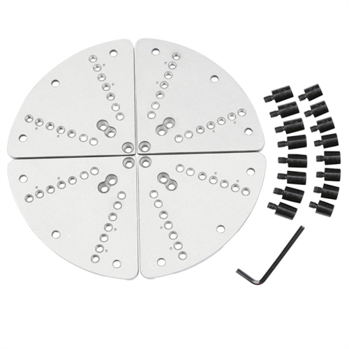 8Inch Flat Lathe Chuck Jaw Set for Wood Key &Scroll with Buffer Kit Chucks 1
