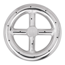 Anello bruciatore per braciere rotondo da 6 pollici per caminetti a gas naturale e propano per interni ed esterni