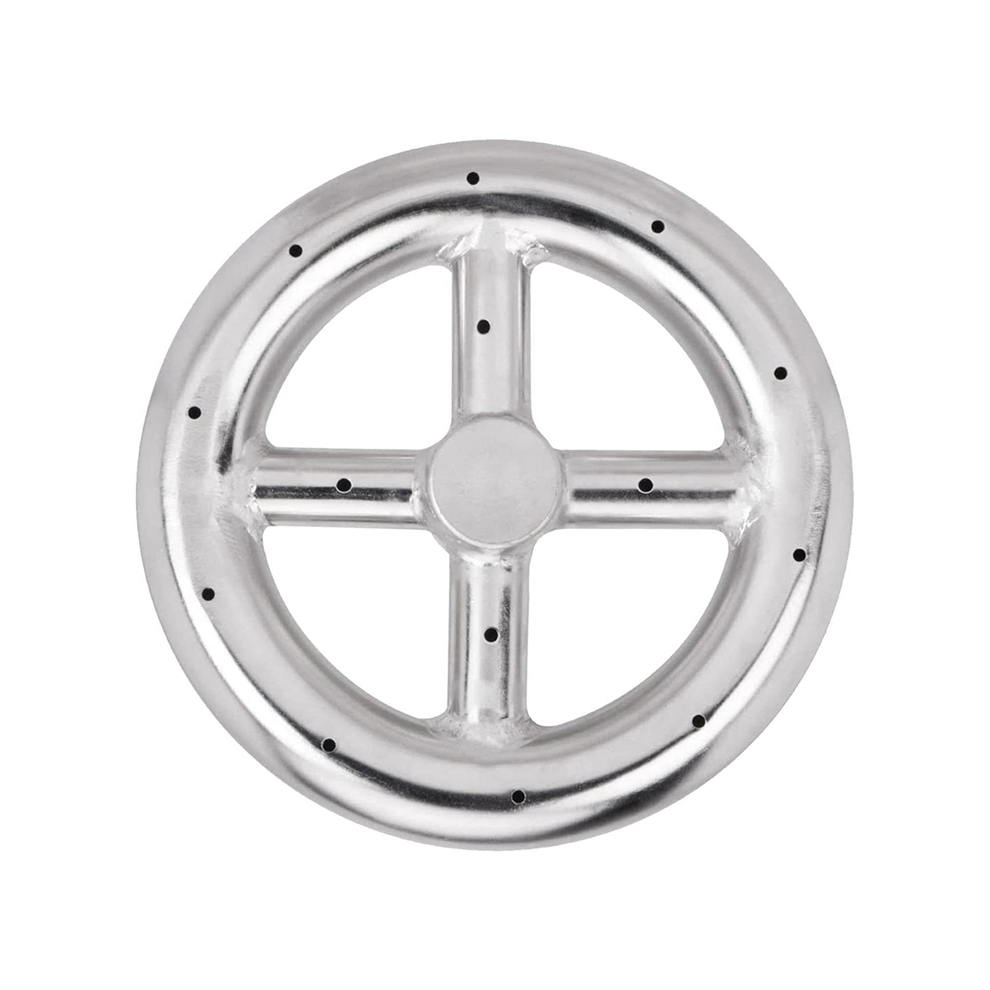6 Inch Round Fire Pit Burner Ring For Natural Gas & Propane Fireplace Indoor Outdoor Tauoh