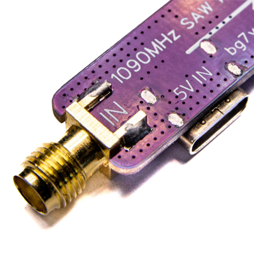 1090MHz 1.09GHz ADS-B Active SAW Filter &LNA 5V Power Supply 2