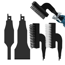 Juego de hojas raspadoras para sierras recíprocas, accesorios y adaptadores Reciprotools negros para sierras, 4 piezas