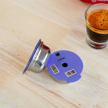 Coffee Capsule Pod for Machine Refillable Filter Silicone Lid Replacement 220Ml Espresso