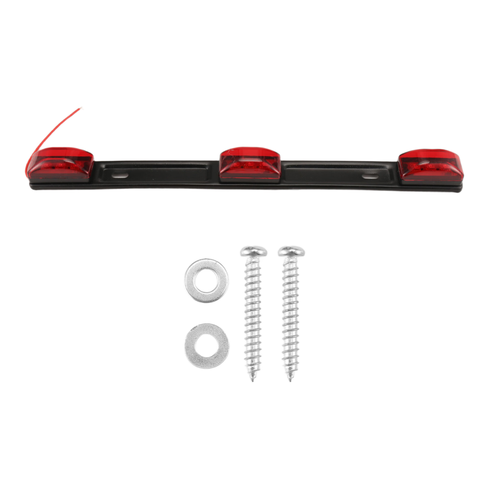 Trailer Tail Bar, 14.2 Inch Clearance Identification Id Marker With Bracket For Pickup Truck Rv Light/Red 4853273213327