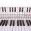 61Keys 88 Keys Piano Keyboard Reference Chart Five Line Electronic Fingerings Practice Cards 3