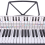 61Keys 88 Keys Piano Keyboard Reference Chart Five Line Electronic Fingerings Practice Cards 6