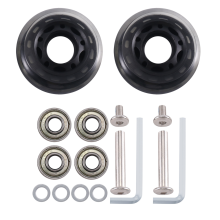 Chiave per assi ruote di ricambio per valigie da 60 mm x 18 mm, riparazione deluxe con cuscinetti in acciaio al carbonio PU