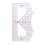 4 in 1 Tshirt-Ruler Guide for Vinyl Alignment Measuring Tool Sewing Calibration Transparent Ruler 5