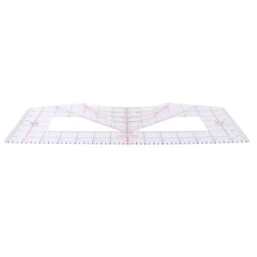 4 in 1 Tshirt-Ruler Guide for Vinyl Alignment Measuring Tool Sewing Calibration Transparent Ruler