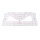 4 in 1 Tshirt-Ruler Guide for Vinyl Alignment Measuring Tool Sewing Calibration Transparent Ruler 6