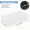 Supporto per CD in acrilico trasparente da 4 pezzi con supporto per espositore per DVD con supporto per organizer 10