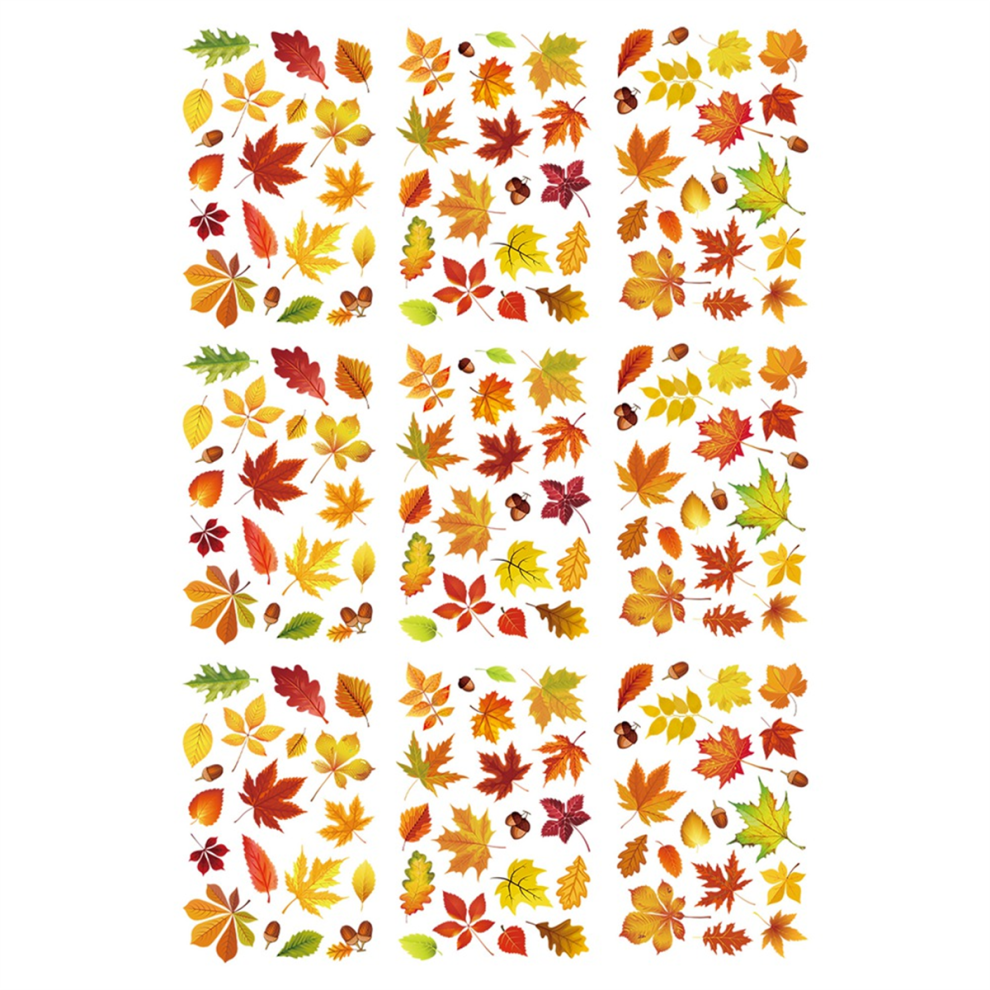 Thanksgiving Window Sticker Double-Sided Autumn Clings Decals For Fall Harvest Diy Festival Home Party Decoration 4853273223340