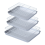 Flat Bottom Drain Tray, Barbecue Grid Rack, Draining and Preparation Baking Tray with Cooling Rack Set 1