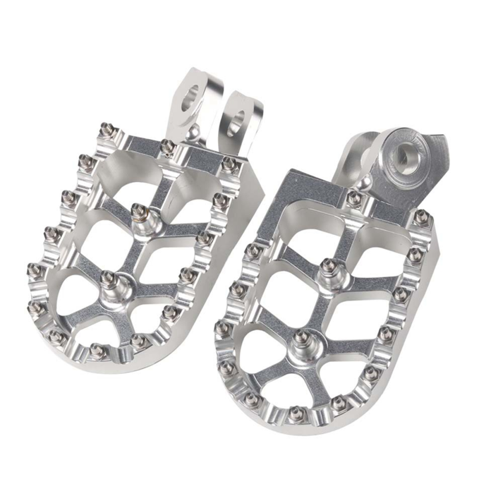 Footrest Footpeg Foot Pegs Rests Pedal For Xt 660 Z R 660Z 660R Xt660 Xt660z Xt660r Accessories(Silver) Silver 4853273222121