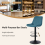 (1pc, TEAL)Single Bar Stools PU/ Velvet Breakfast Stool Chairs 9