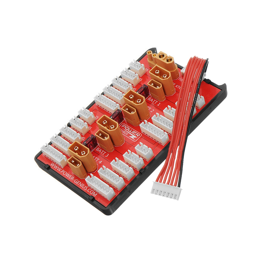 2-In-1 Xt30 Parallel Charging Board Supports 4 Packs 2-6S Lipo Battery For Rc Models Multicopter Part 4853273226327