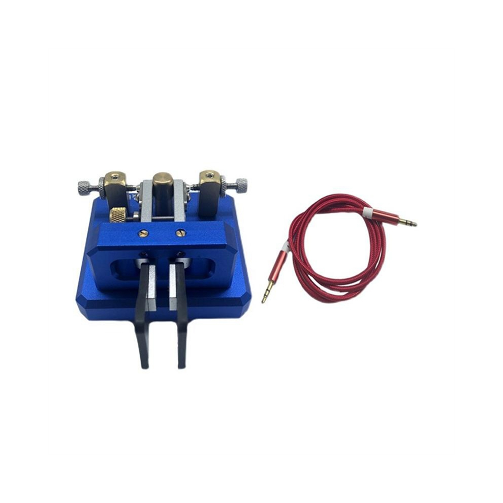 Automatic Morse Dual-Paddle Telegraph Key Cw For Ham Radio Users Amateur Ham Radio Paddle Blue 4853273226105