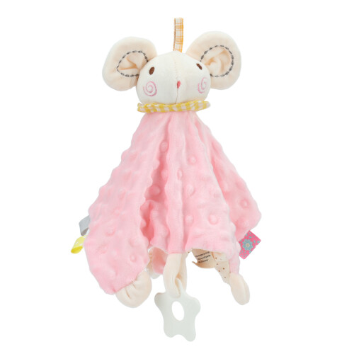 Baby Security Blanket Cute Cartoon Pink Mouse