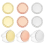 6Pcs Blank 1.57 Inch Stamping Medal 3mm Thick Solid Laser Engravable Discs,Multicolor 1