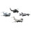 4pcs Pull Back Airplane Toy Children Boys Alloy 8