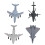 4pcs Pull Back Airplane Toy Children Boys Alloy 6