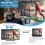 Wireless -Compatible Extender Cable Audio Video Transmitter and Receiver Display Adapter for Camera Projector 30M 7