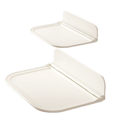 2PCS Portable Bedside Storage Shelf Wall-Mounted Rack Foldable Hanging Kitchen Bathroom Holder,C